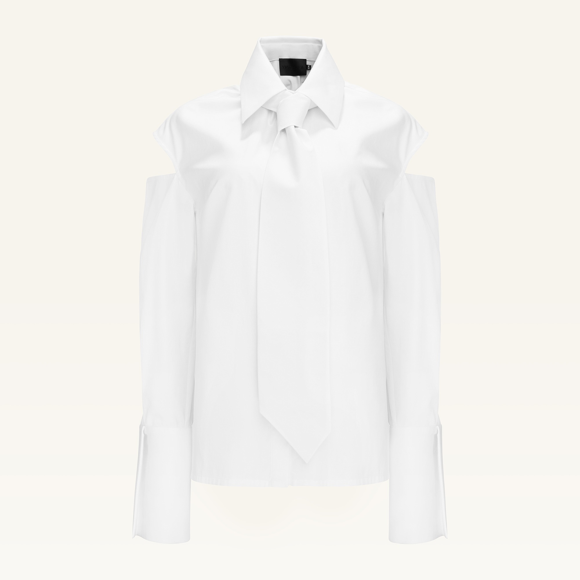 longline shirt tie - bare shoulders