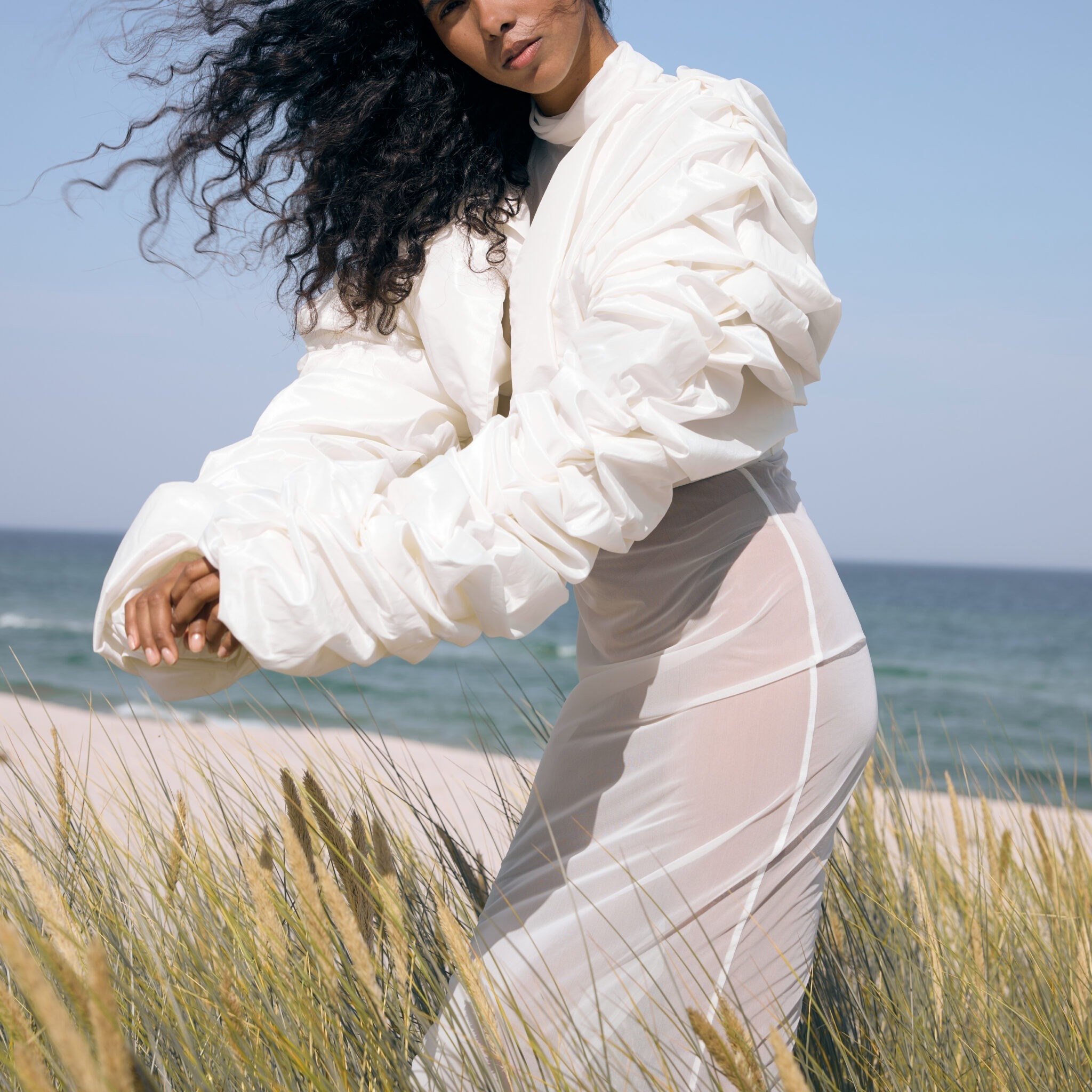 Crinkled modern jacket