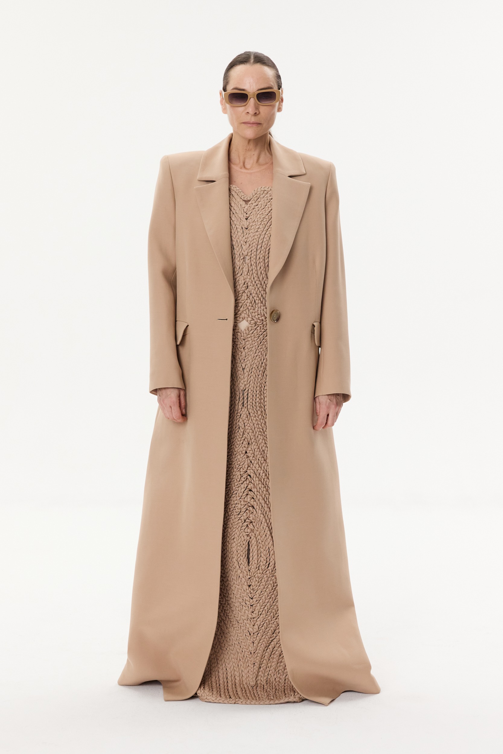 Long woolen coat