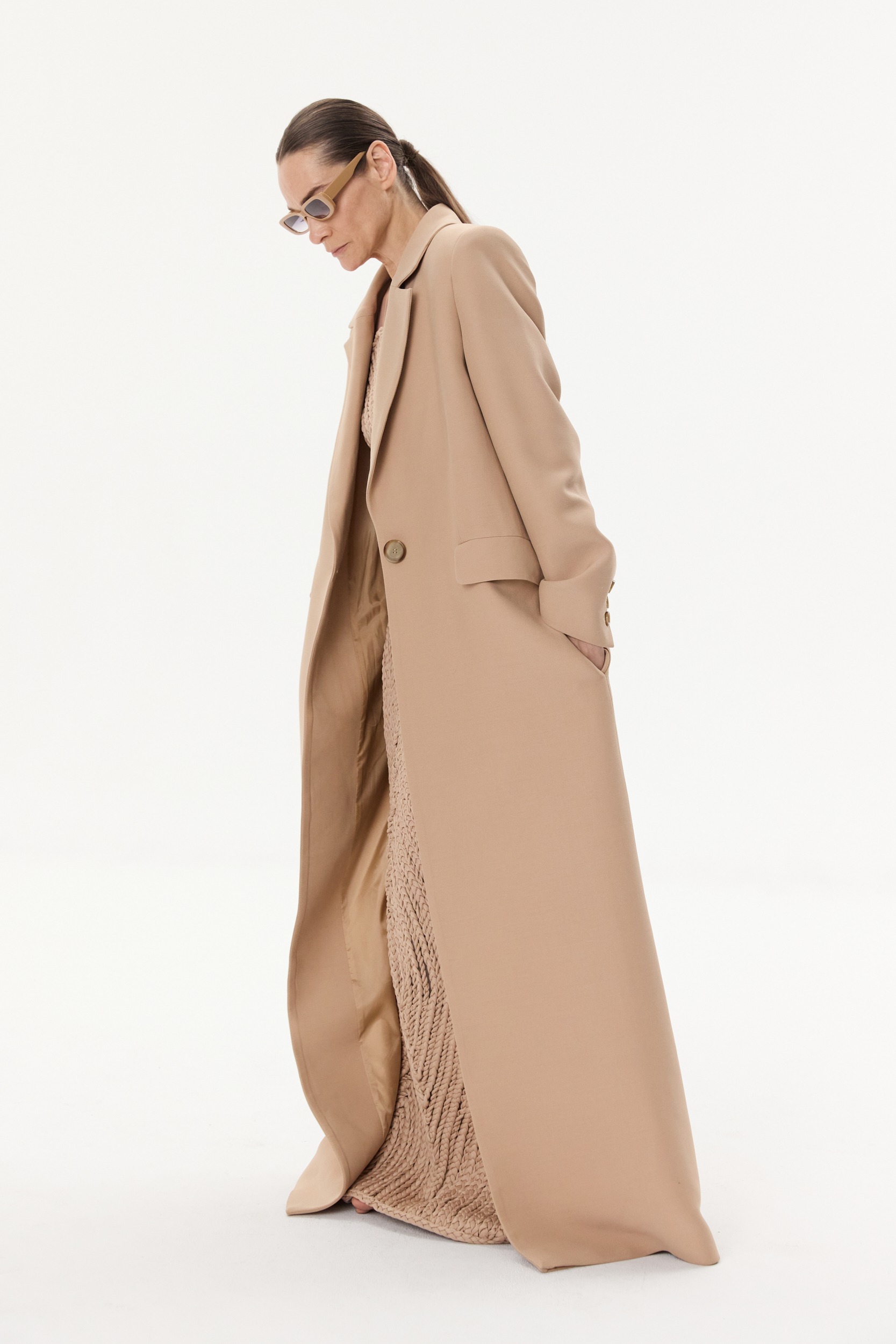 Long woolen coat
