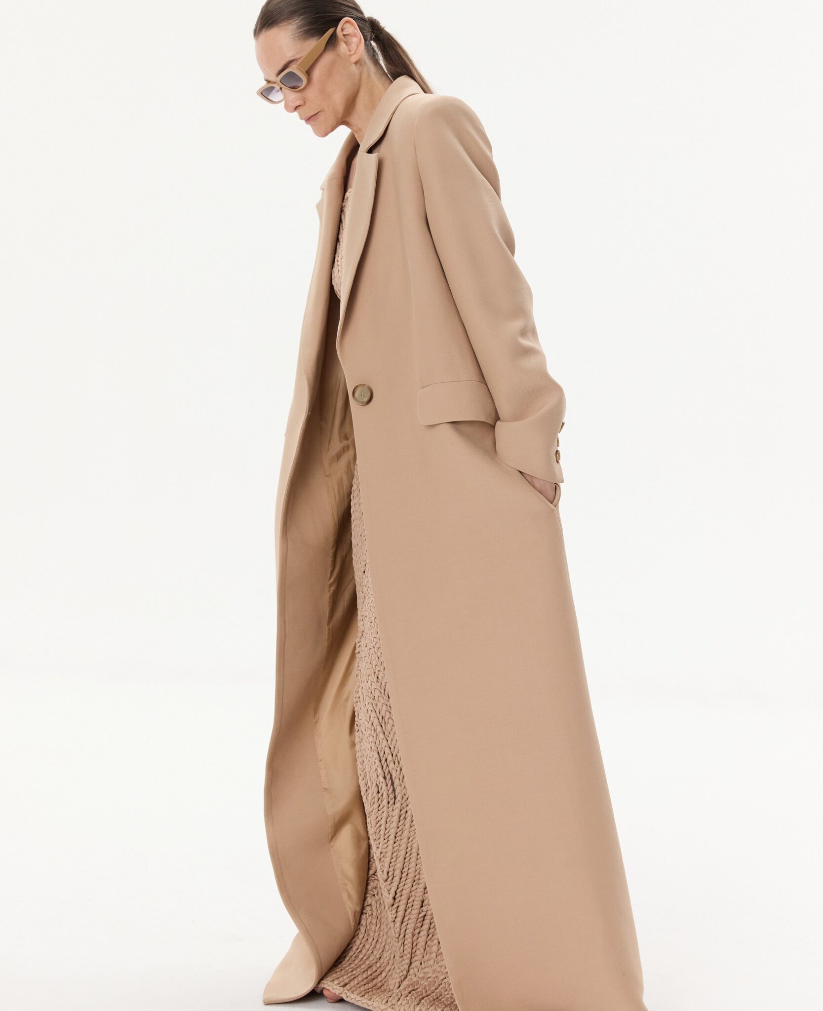 Long woolen coat