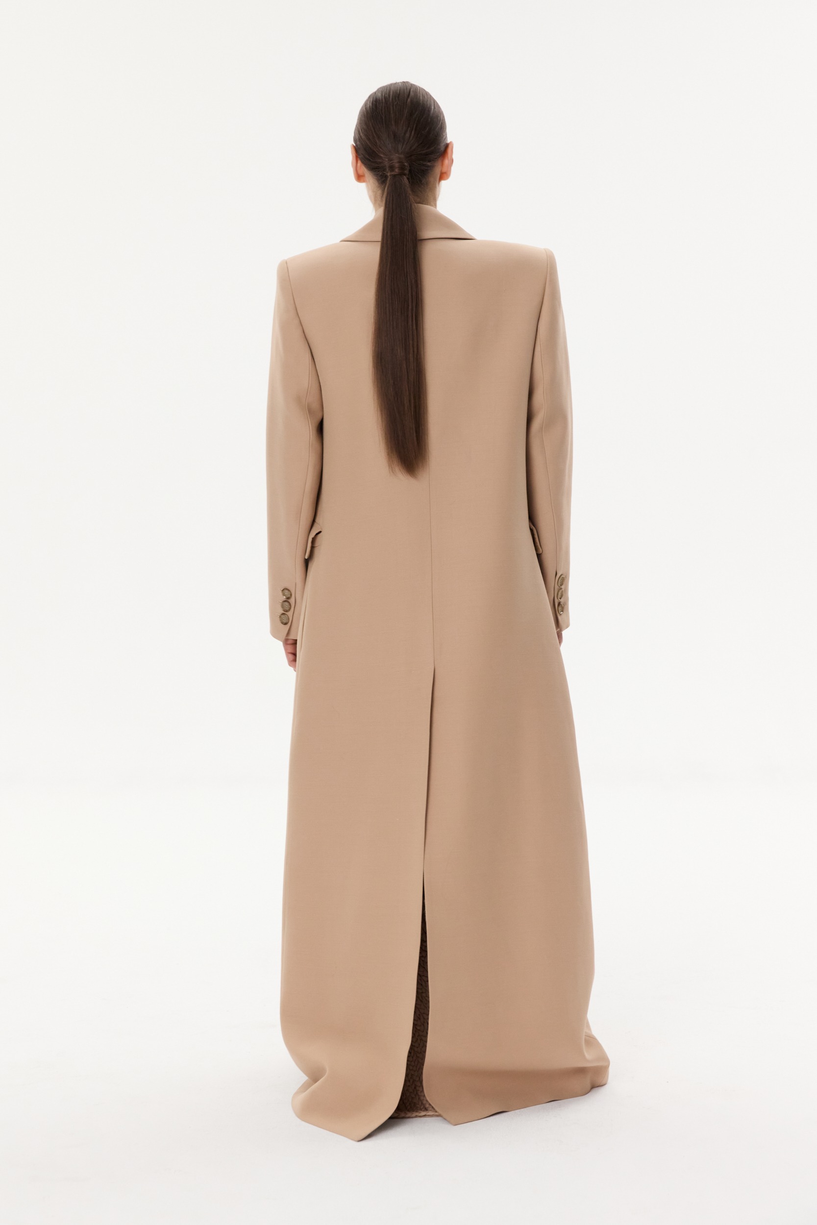 Long woolen coat