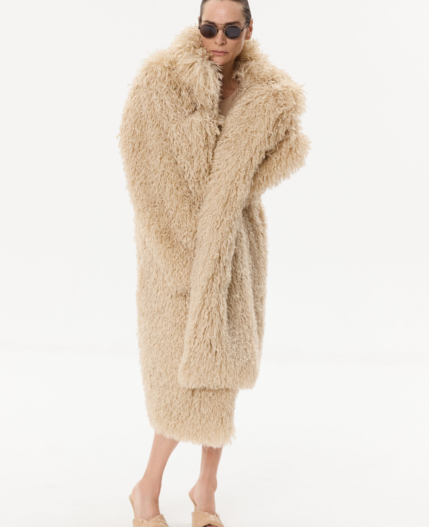 long fur coat