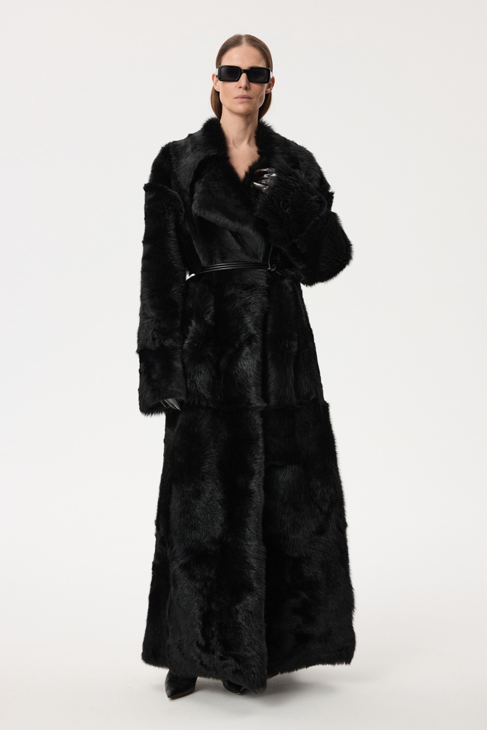 Floor-lenght fur coat