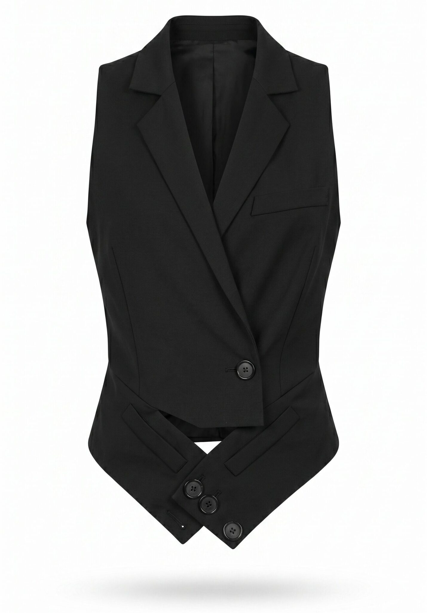 Tailored-waist vest