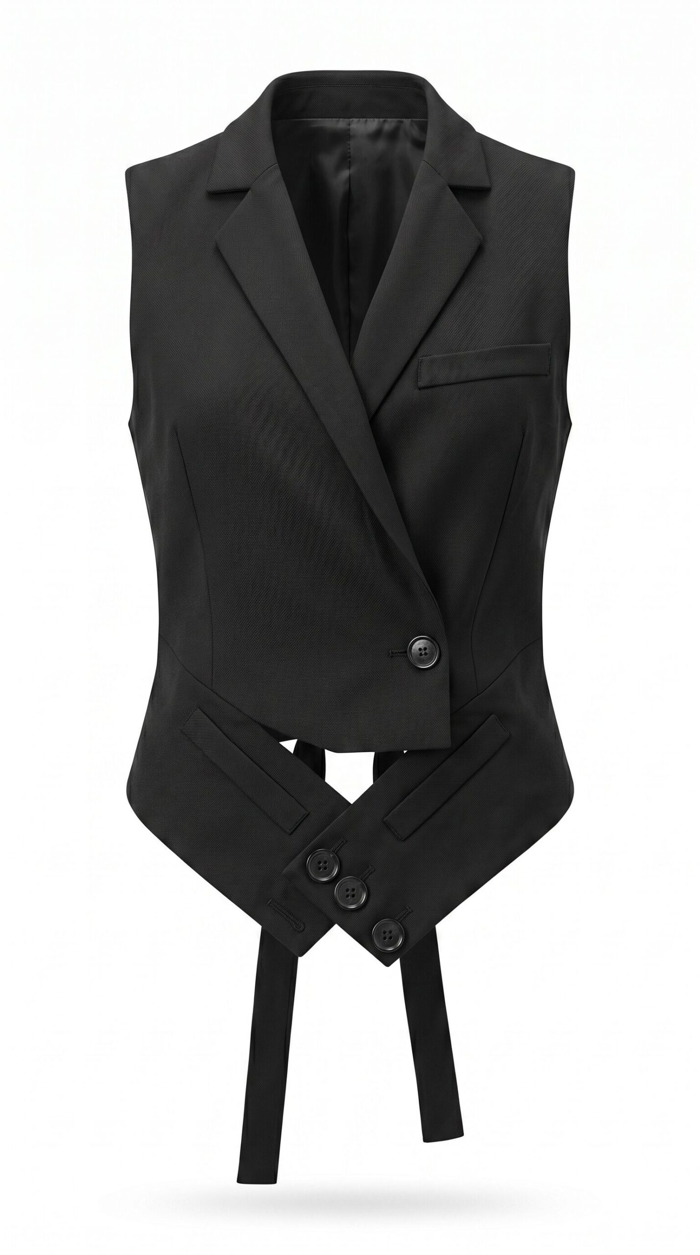 Tailored-waist vest