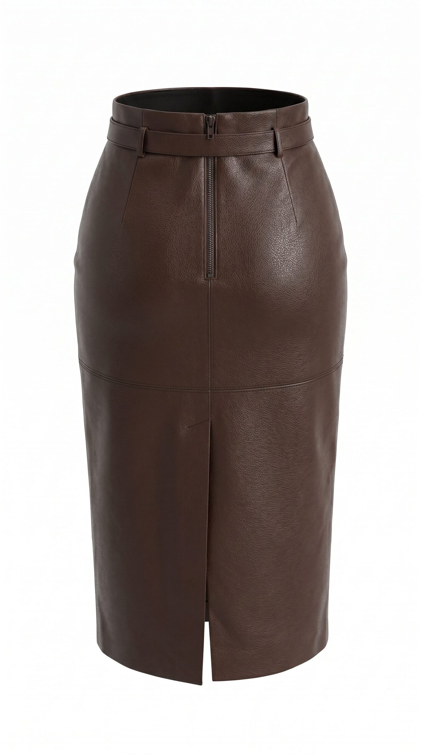 Fitted midi skirt