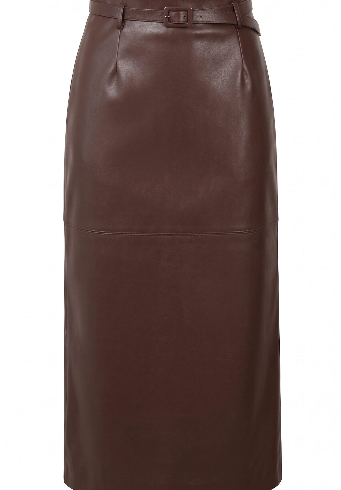 Fitted midi skirt