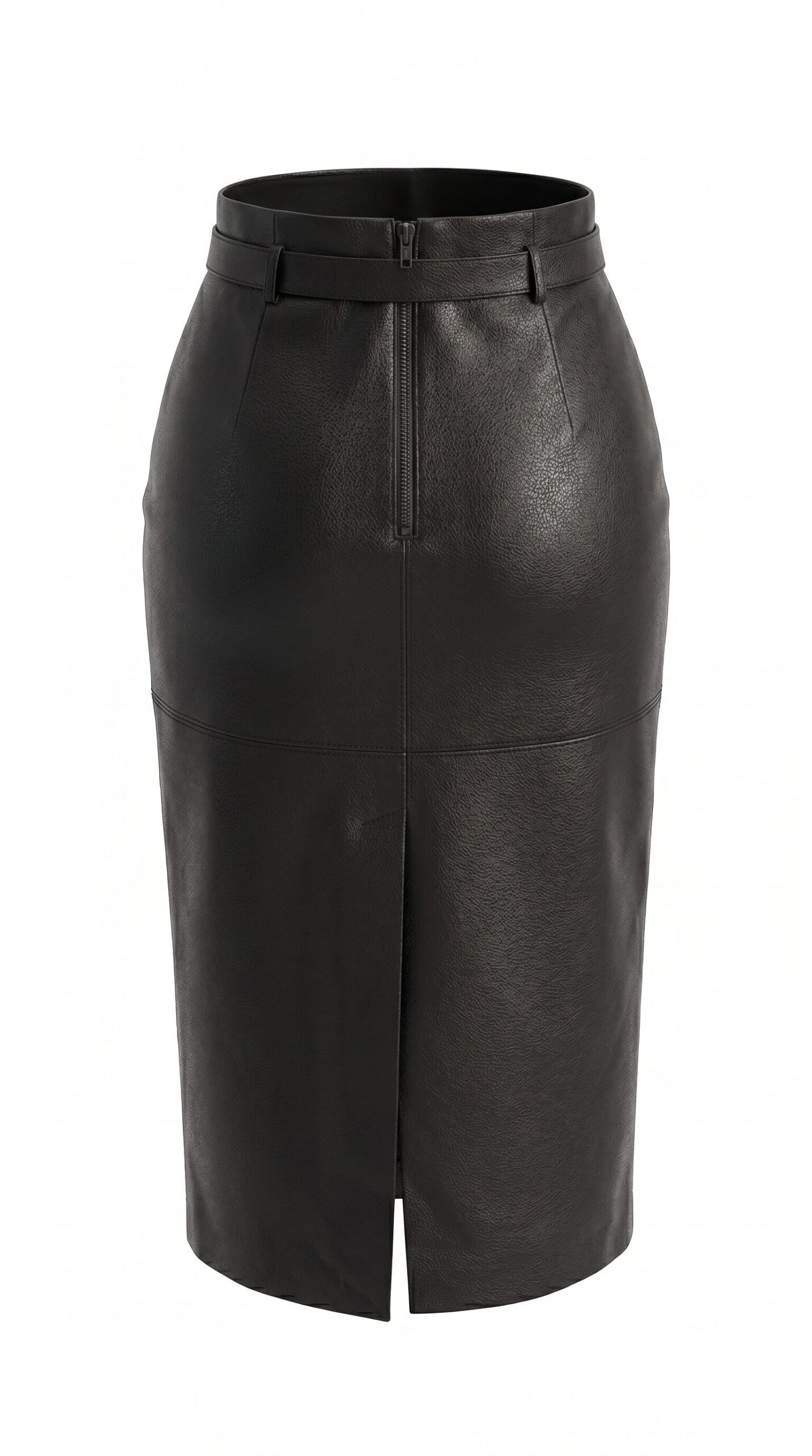 Fitted midi skirt
