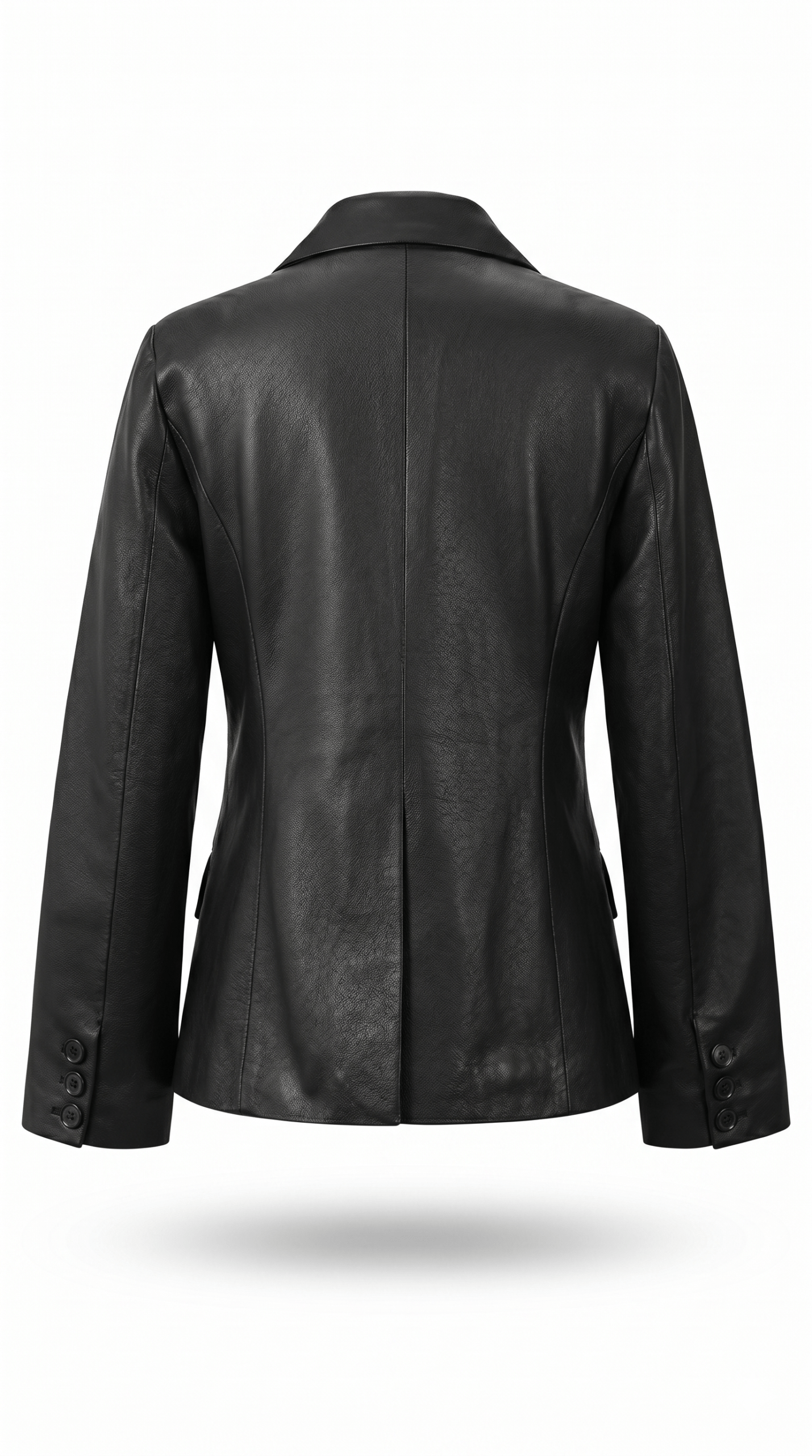fitted leather jacket